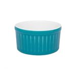 Ramequim De Porcelana 100ml Azul-Branco - Oxford