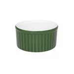 Ramequim De Porcelana 100ml Verde-Branco - Oxford