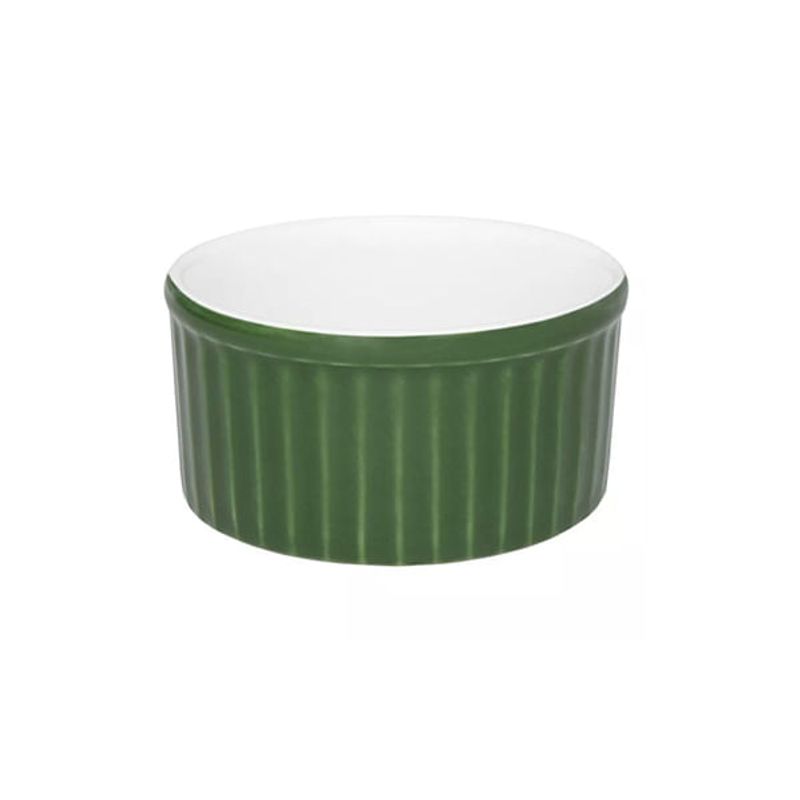 Ramequim De Porcelana 100ml Verde-Branco - Oxford