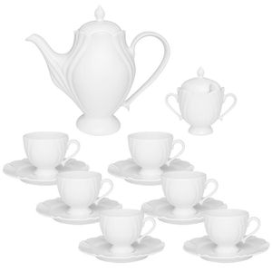 Conjunto De Porcelana Branco 14 Peças - Oxford