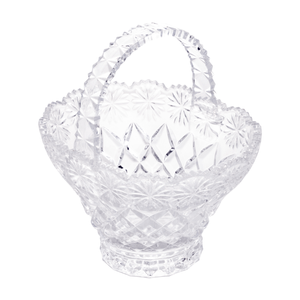 Cesta de Cristal Diamante Estrela 17×13,5×18,5cm Lyor