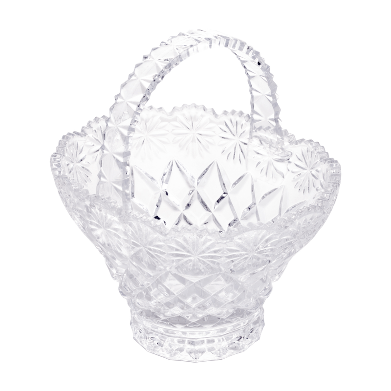 Cesta de Cristal Diamante Estrela 17-13-5-18-5cm Lyor