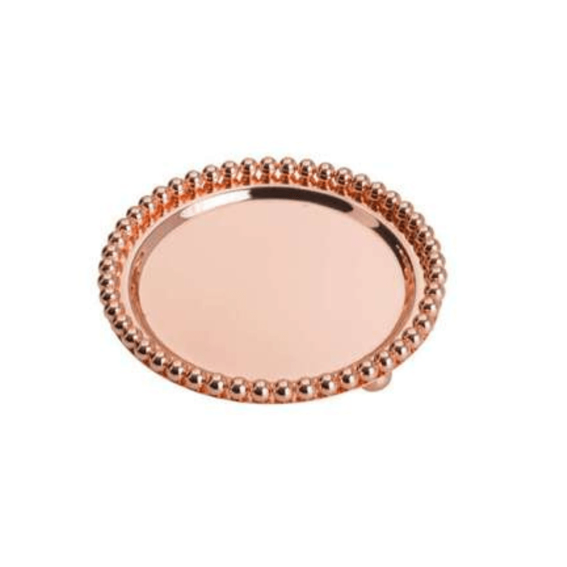 Bandeja Zamac Balls Rose 13-5x2-5cm LYOR