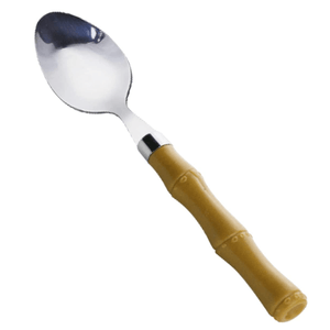 Colher De Chá Inox Com Cabo Plástico Bambu Basic - Lyor