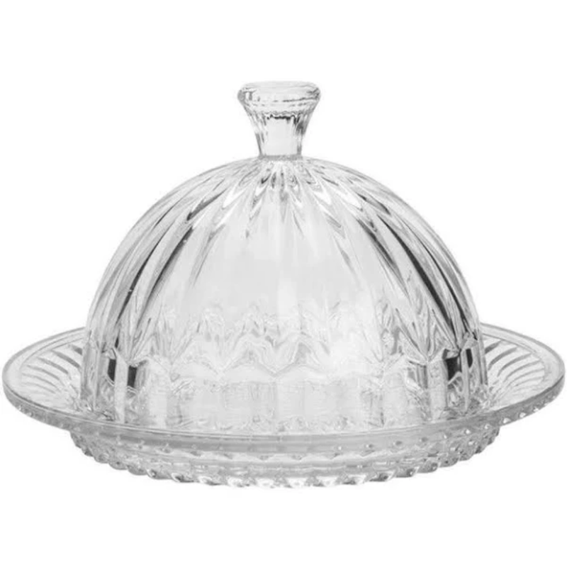 Queijeira Cristal  Renaissance com Tampa 20cm LYOR