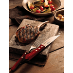 Jogo Talheres Churrasco Inox Vermelho 12 Pecas Tramontina Polywood