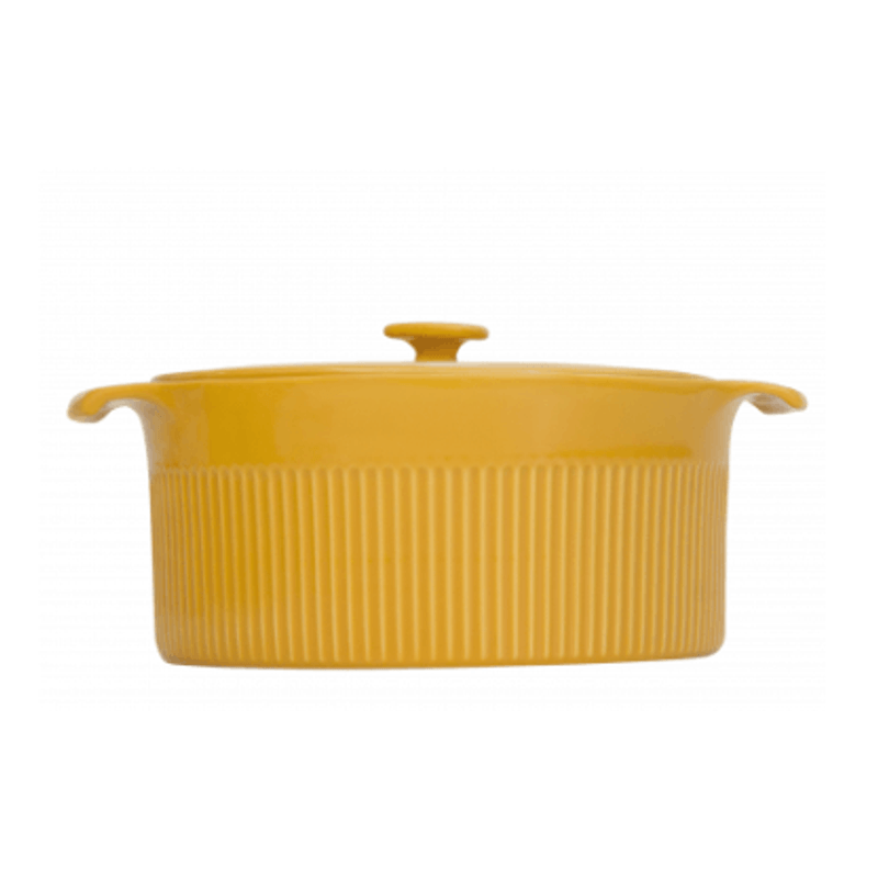 Cacarola De Porcelana Cocotte Amarelo 2-75 Litros - Germer