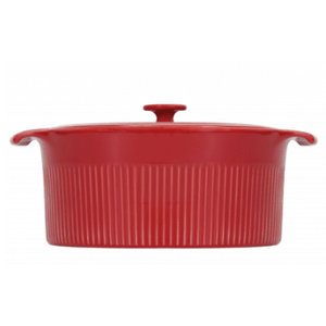 Caçarola De Porcelana Cocotte Vermelha 2,75 Litros - Germer