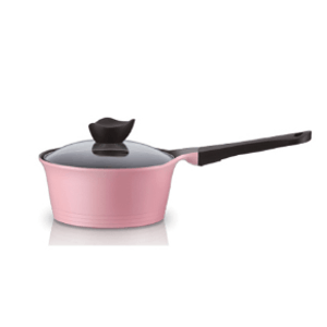 Panela De Alumínio Com Revestimento Cerâmico 1,9 Litros Rosa - NEOFLAM