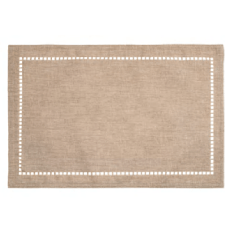 Lugar Americano De Poliester-Linho Levis Bege - Lyor