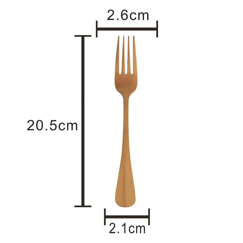 Jogo De Talher Aco Inox Positano Rose 24 Pecas - Lyor