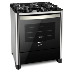Fogão 5 bocas Tripla Chama Gran Cheff com Grill Inox 127V