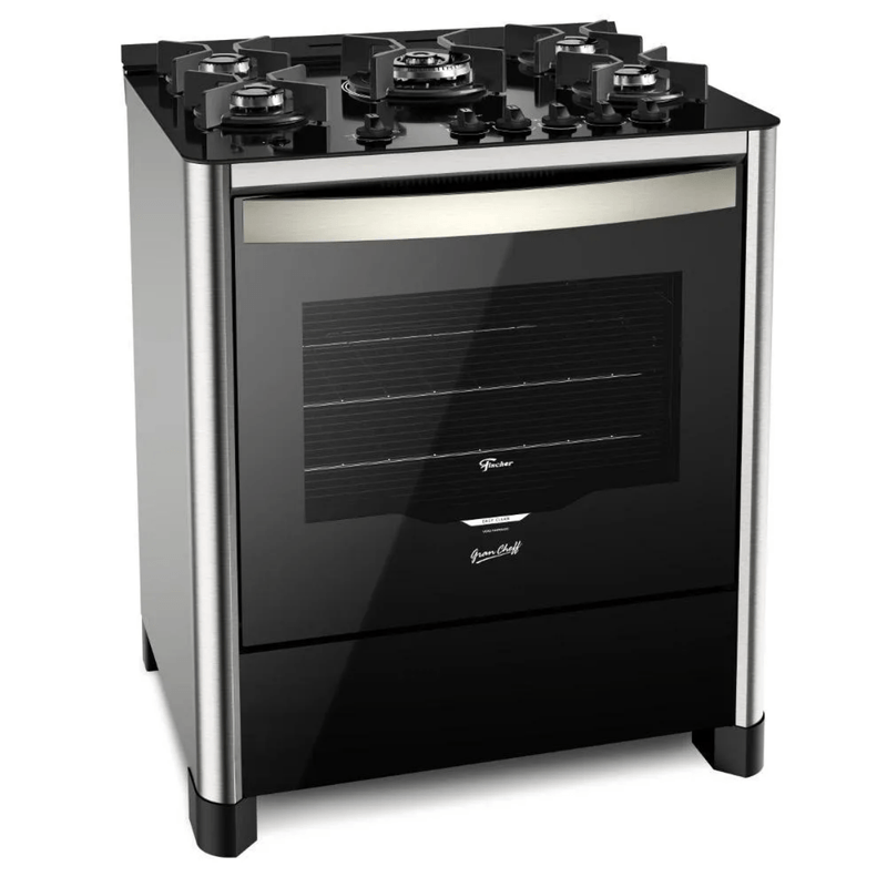 Fogao 5 bocas Tripla Chama Gran Cheff com Grill Inox 127V