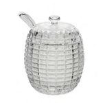 Acucareiro De Cristal Chumbo Com Colher Tress 210ml  - Lyor