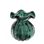 Vaso De Vidro Italy Verde Esmeralda - Lyor