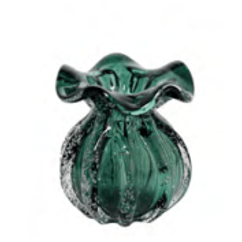 Vaso De Vidro Italy Verde Esmeralda - Lyor