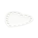 Porta Aneis De Ceramica Coracao Branco - Lyor