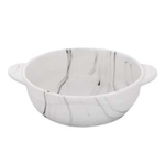 Travessa De Porcelana Com Alca Marble 350ml - Hauskraft