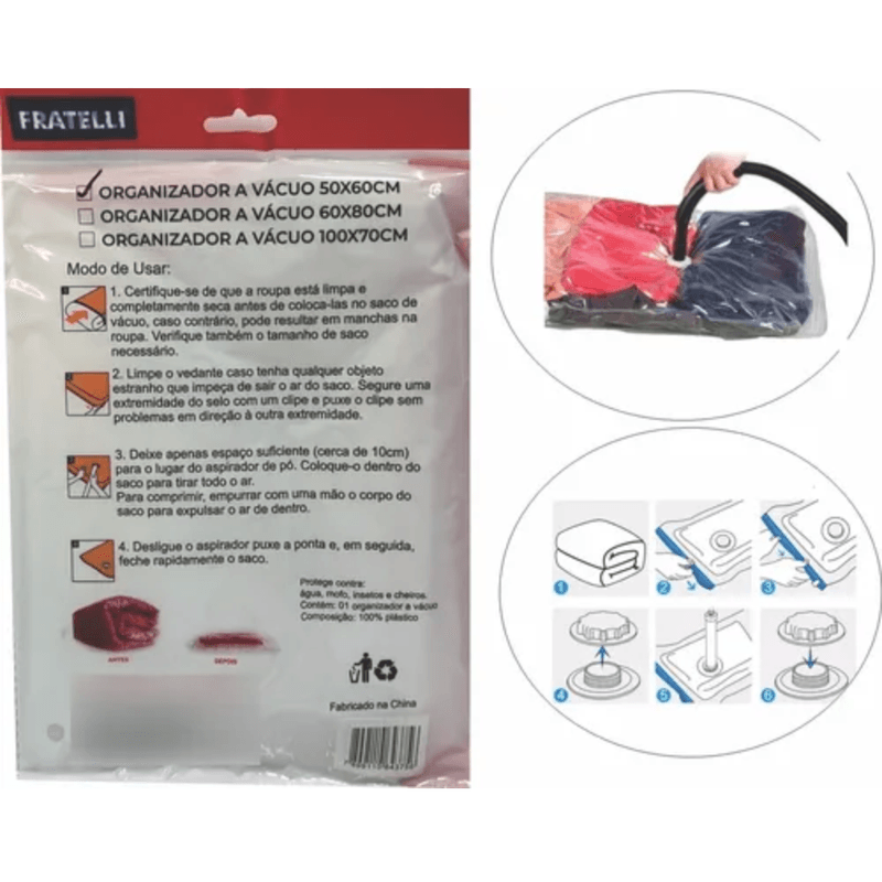 Organizador a Vacuo 50x60cm - FRATELLI