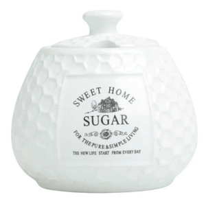 Açucareiro De Porcelana Sweet Home 300ml - Rojemac