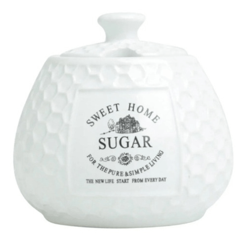 Acucareiro De Porcelana Sweet Home 300ml - Rojemac