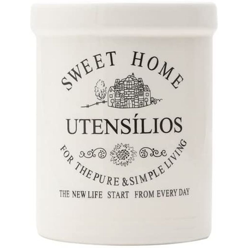 Porta Utensilios De Ceramica Bon Gourmet 4 Acessorios - Rojemac