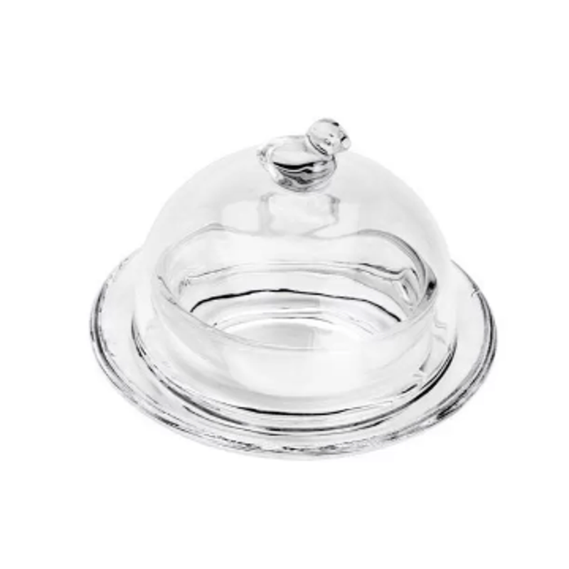 Manteigueira De Cristal Passaro 9-5x6-5cm - Lyor