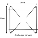 Fogao Industrial 2 Bocas Baixa Pressao  30X30 P5 MR Fogoes