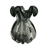 Vaso De Vidro Italy Cinza - Lyor