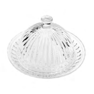 Queijeira De Cristal Com Tampa Empire 20cm - Lyor