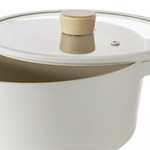 Jogo De Panelas Revestimento Ceramico Creme Fika Inducao - NEOFLAM