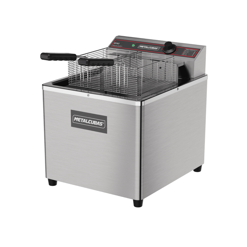 -Fritadeira Eletrica Metalcubas 18 Litros 2 Cestos GFAO 18M