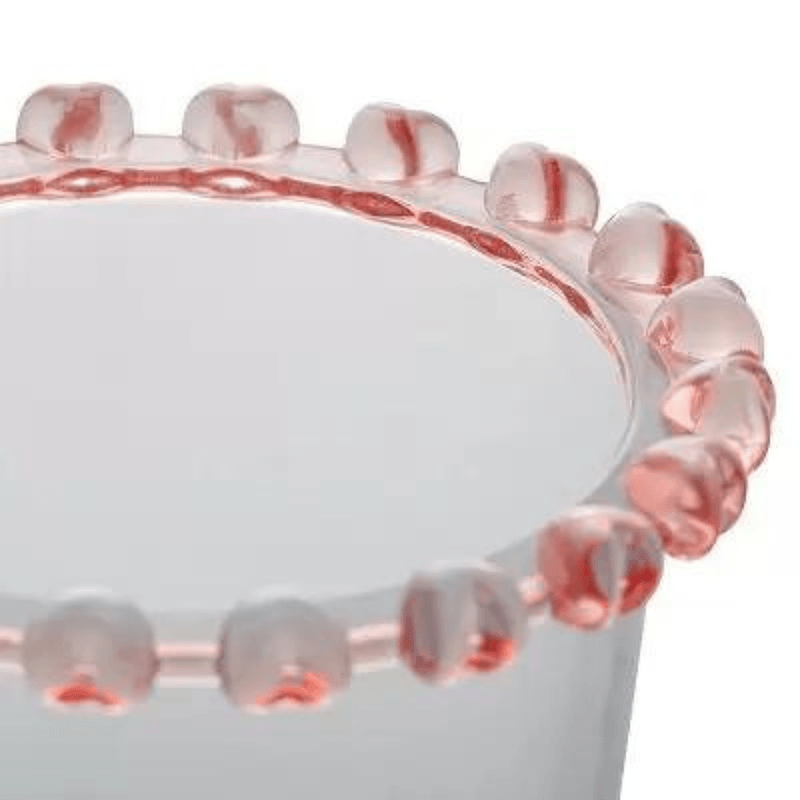 Porta Colher De Cristal Chumbo Coracao Rosa - Lyor