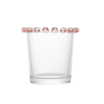 Porta Colher De Cristal Chumbo Coracao Rosa - Lyor