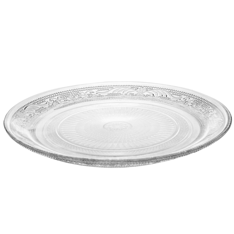 Prato para sobremesa vidro angel LYOR