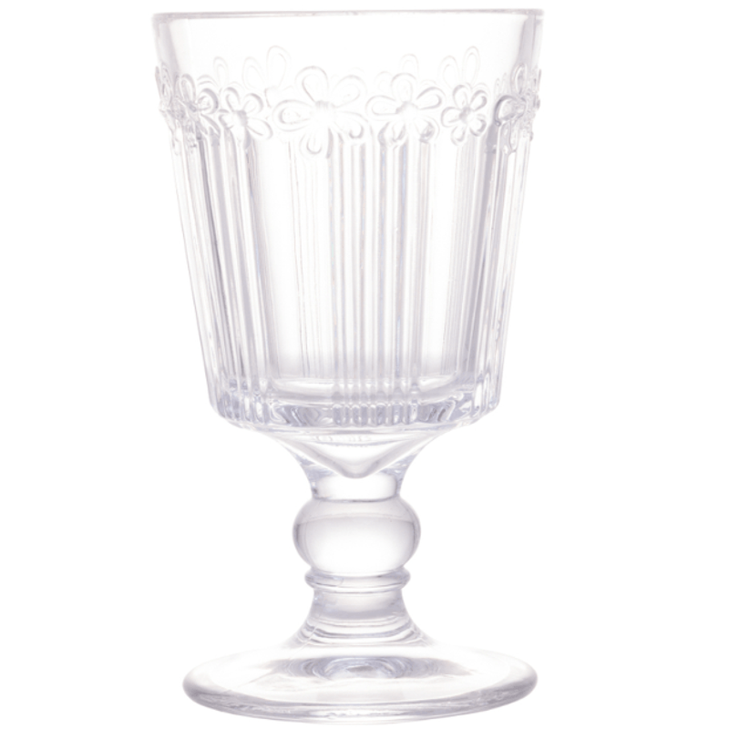 Jogo De Tacas De Vidro 6 Pecas Flower - Lyor