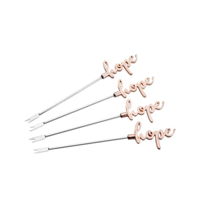 Conjunto 4 Palitos Zamac Petisco Hope 11,5cm Bon Gourmet