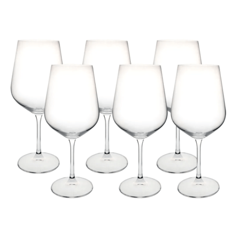 Jogo DeTacas De Cristal Ecologico 6 Pecas Para Agua 580ml - Full Fit