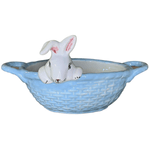 Cesta De Pascoa De Ceramica Azul - Luiz Salvador