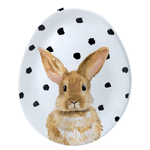 Prato Oval Coelho Bolinhas 29cm - Luiz Salvador