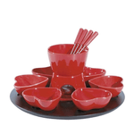 Conjunto Para Fondue Mons Vermelho 14 Pecas - Hauskraft