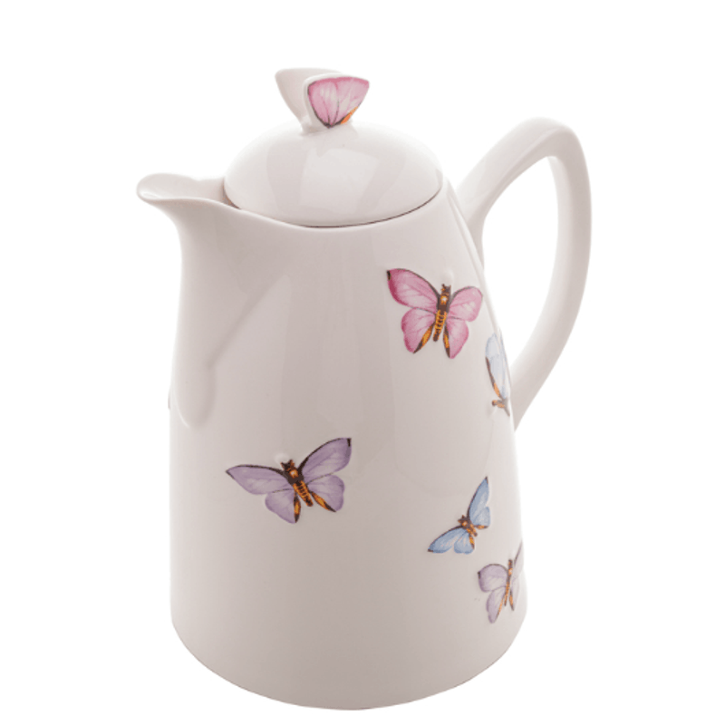 Garrafa Termica De Porcelana Borboletas 900ml - Rojemac