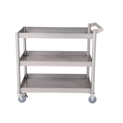 Carro Plataforma com 3 Planos em Aço Inox 430 – Krasinox