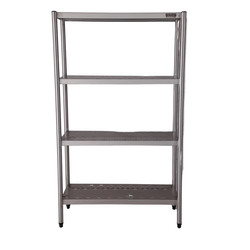 Estante Inox 4 Planos Perfurada 100x40cm Inox 430 Krasinox
