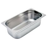 Cuba para Restaurante em Inox 1-3 100mm Sem Alca Narcel