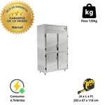 Geladeira Industrial 4 Portas Gelopar GREP-4P 1044 Litros