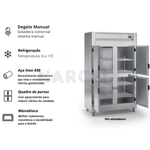 Geladeira Industrial 4 Portas Gelopar GREP-4P 1044 Litros