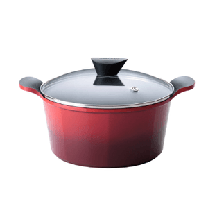 Caçarola De Alumínio Com Revestimento Cerâmico 6,3 Litros Vermelha - NEOFLAM