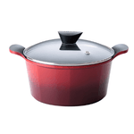 Cacarola De Aluminio Com Revestimento Ceramico 9-6 Litros Vermelha - NEOFLAM