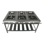 Fogao Industrial 6 Bocas Dupla Baixa Pressao 306 Metal Brey